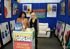 Equipment for cold storage growers often find at Global Sensors de Colombia, here represented by Zulay Castro and Mariam Pastrana.